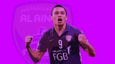 Al Ain's Douglas. Photo: Courtesy / AGL; Illustration: Jonathan Raymond / The National