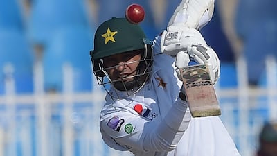 Pakistan's Abid Ali scored a century on his Test debut against Sri Lanka in Rawalpindi on Sunday. AFP
