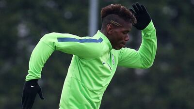 Juventus midfielder Paul Pogba sprints during a training session before Juve played Olympiakos in the Champions League on Tuesday. Marco Bertorello / AFP / November 3, 2014