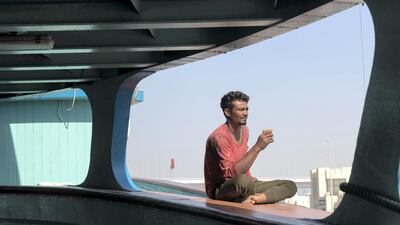 Sixteen crew live onboard the dhow and work in shift rotations of six hours on and six hours off. Antonie Robertson / The National
