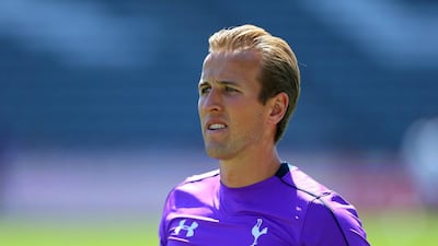 Spurs striker Harry Kane shown at a pre-season training session in July. Justin Edmonds / Getty Images / AFP / July 28, 2015