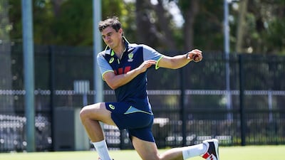 Australia's Pat Cummins is working his way back to fitness. PA