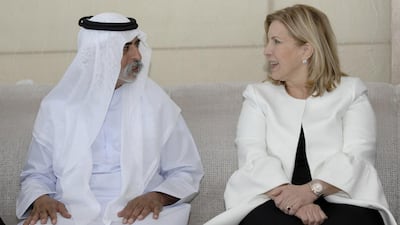 Sheikh Nahyan bin Mubarak, Minister of Culture and Knowledge Development, on Sunday met Salma Al Loumi, Tunisian minister of tourism and traditional industries, and her delegation. Wam
