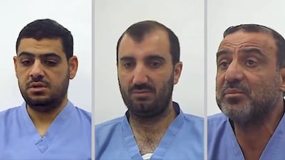 From left, Abdullah Hisham, Moath Ghanem, and Muhsin Ghanem. Photo: Ministry of Government Communication, Jordan