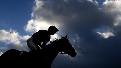 A horse and rider make their way around the course during Point to Point Racing at Buckfastleigh, England. Getty Images