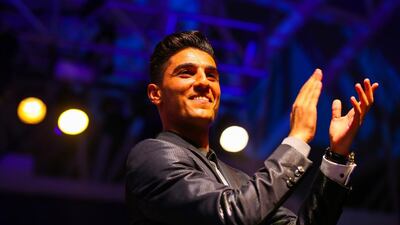 Mohammed Assaf performs at Global Village in Dubai. Courtesy: Dubai Festivals and Retail Est
