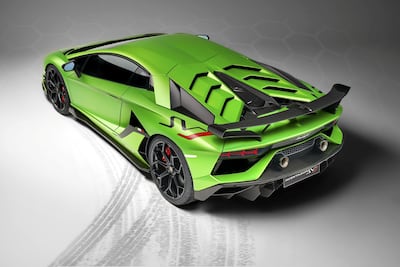 The Lamborghini Aventador SVJ 2019
