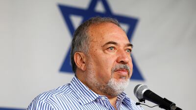 Israeli Defense Minister Avigdor Lieberman visits Gaza's Kerem Shalom crossing. Reuters
