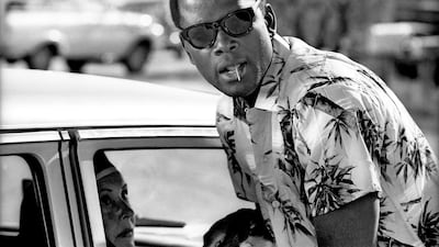 Sidney Poitier on the set of the movie 'Lilies of the Field' in 1963, for which he won the Academy Award for Best Actor. Getty Images