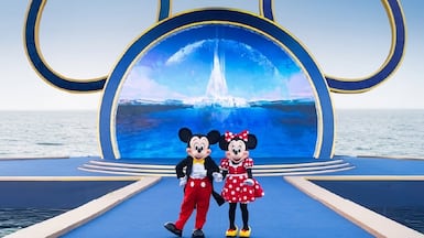 Disneyland Abu Dhabi has been officially announced, with Mickey and Minnie Mouse making an appearance in the UAE. Instagram / Yas Island
