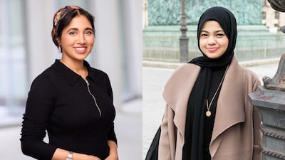 Noora Jabir and Moufida Mohideen graduated in 2024. Photo: Admaf