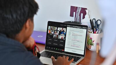 Networking events, even when held virtually during the pandemic, can be useful for those looking to grow their new business. Getty Images/AFP