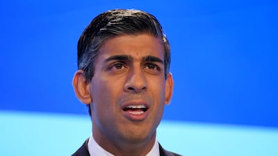 UK Prime Minister Rishi Sunak will outline his vision for Britain's foreign policy in a speech in London. PA.