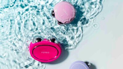The Foreo Bear and Mini Bear devices bring with them a new category of face care called facial fitness. Courtesy Foreo