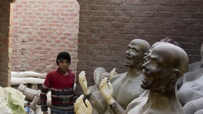 Nearly 15 workshops in Al Kharqaniyah make mannequins.