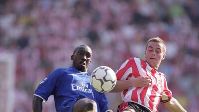 First league game at St Mary's Stadium - Southampton 0-2 Chelsea, August 25 2001 - Jimmy-Floyd Hasselbaink scored the opener for Chelsea. Getty Images