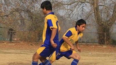 A still from Inshallah Football.