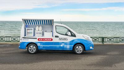Nissan's zero-emissions ice cream van.