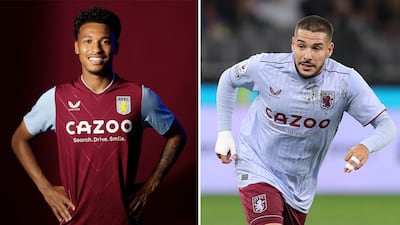 No 16: Aston Villa's home and away kits. Photo: Aston Villa / Twitter / Getty Images