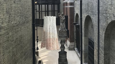 An artist's impression of the AAU Anastas installation, While We Wait, in the gallery at the V&A in London