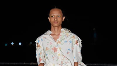Prabul Gurung sent out floral suits for men for spring / summer 2022. Photo: Prabul Gurung