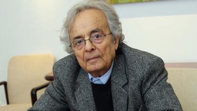 The poet Adonis at The Mosaic Rooms in London. Stephen Lock for The National