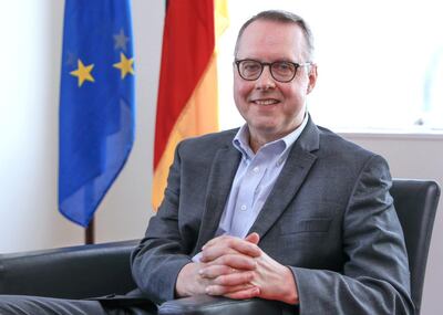 Germany's Ambassador to the UAE Peter Fischer. Victor Besa/The National Section
