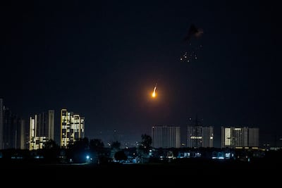 Security forces and air defense systems intercept a drone near the US Consulate and Erbil International Airport in Erbil, Kurdistan Region, Iraq, 03 March 2026. EPA