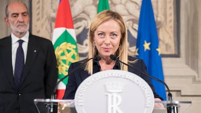 Giorgia Meloni entered politics on the far-right and has since tried to build a reputation as a more moderate leader. AFP