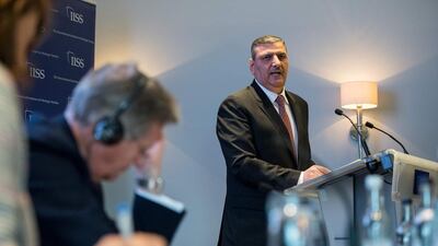 Riad Hijab, General Co-ordinator of the High Negotiations Committee (HNC) outlines plans on September 7, 2016 in London from the Syrian opposition for the transition to a democratic state without President Bashar Al Assad ahead of talks with ministers of EU, US and regional powers in London. Chris J Ratcliffe / AFP