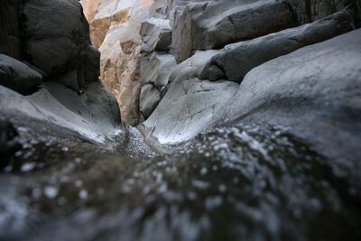 The upper part of the Wurayah Waterfall at Wadi Wurayah. Silvia Razgova / The National