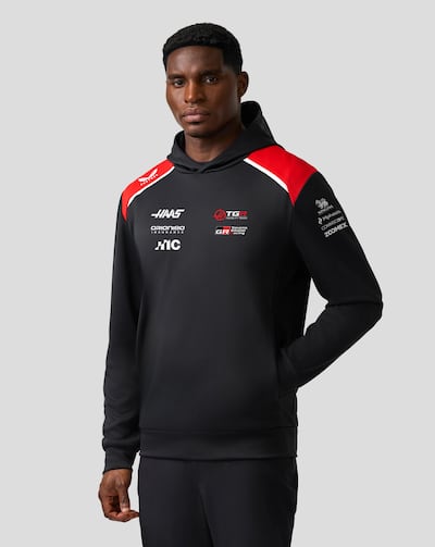 The new Castore collection arrives with the added intrigue of Toyota Gazoo Racing branding. Photo: TGR Haas F1