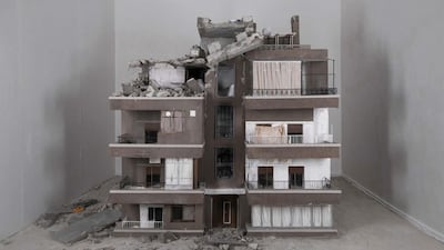 Sarkissian built a mock-up of his parents' home in Damascus for the video 'Homesick' (2014). Hrair Sarkissian