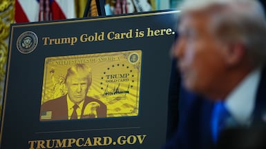 Donald Trump has suggested more than a million people would look to pay for a 'gold card'. Bloomberg