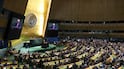 US President Donald Trump delivers remarks to the United Nations General Assembly at the UN headquarters in New York. AFP