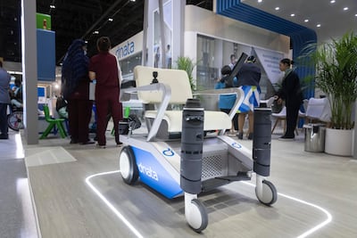 An autonomous wheelchair being trialled at Dubai International Airport. Antonie Robertson / The National