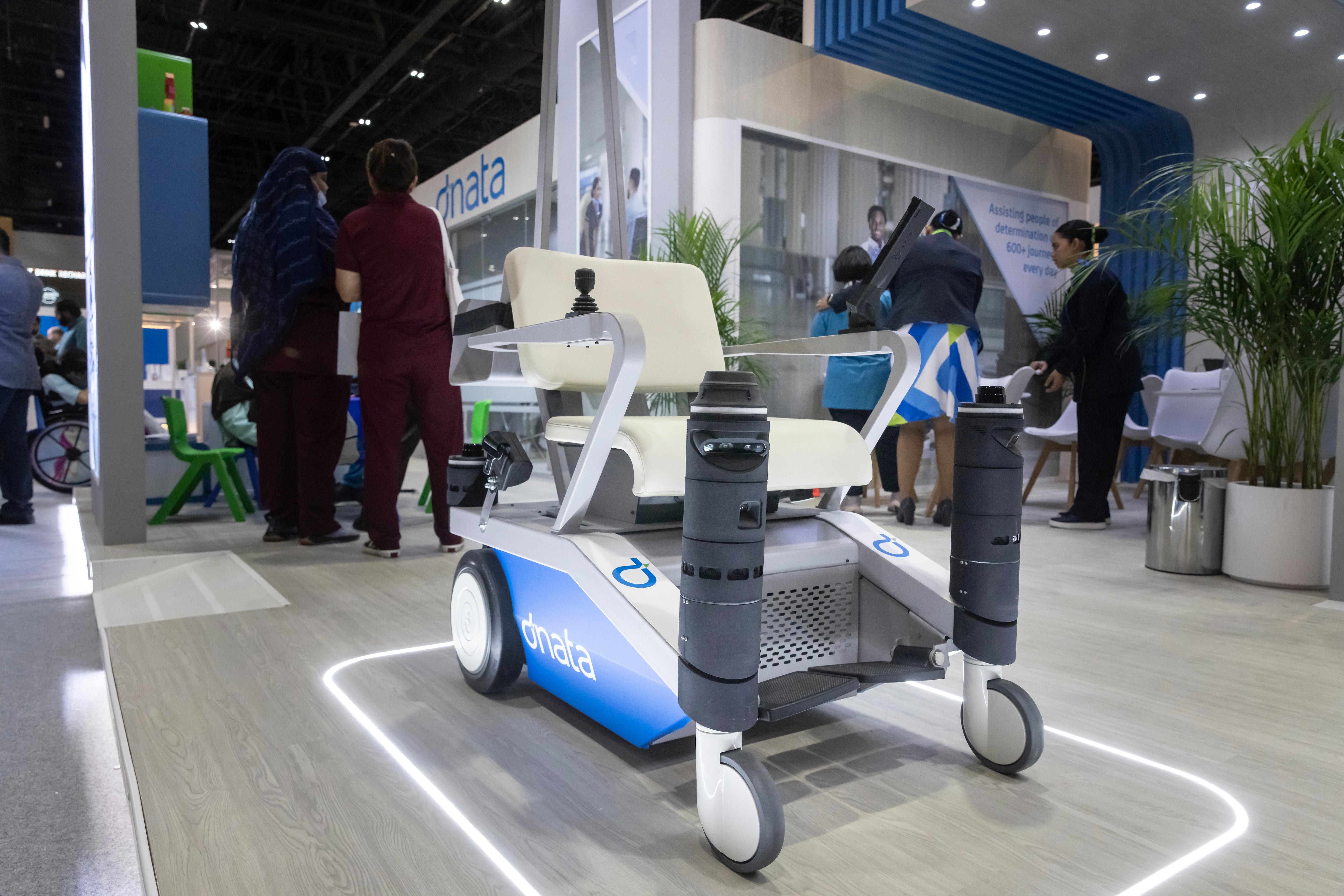 An autonomous wheelchair being tested at Dubai International Airport. Antonie Robertson / The National