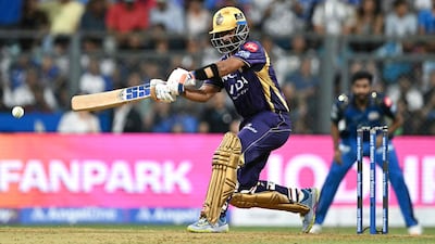 Kolkata captain Ajinkya Rahane hit three fours and five sixes in his knock. AFP