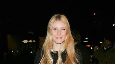 Gwyneth Paltrow, in velvet boots and a silk dress, arrives at the premiere of 'I'm Going to Tell You a Secret' at the Chelsea Cinema on November 29, 2005 in London, England. Getty Images