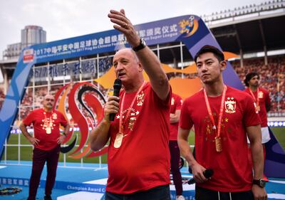 Luiz Felipe Scolari is leaving Guangzhou Evergrande after a successful stint at the club. AFP