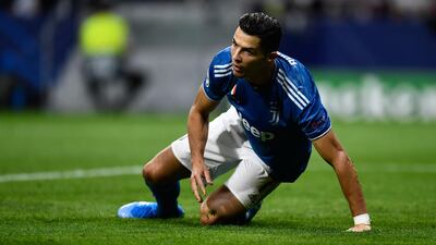 Juventus' Portuguese forward Cristiano Ronaldo is fouled. AFP