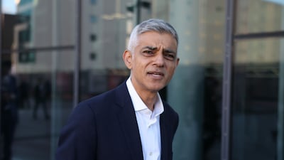 London Mayor Sadiq Khan at the annual conference of the ruling Labour Party. Getty Images