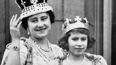 A young Princess Elizabeth (right) with Queen Elizabeth (the Queen Mother) after the coronation of King George VI. PA Wire