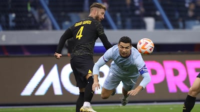 Cristiano Ronaldo in action against Paris Saint-Germain. AFP
