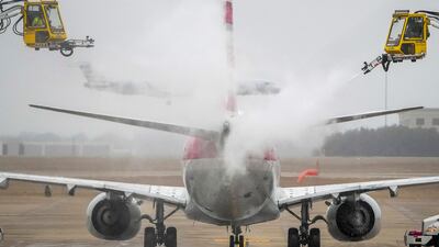 At least 1,600 flights in the US were either delayed or cancelled. The Dallas Morning News / AP