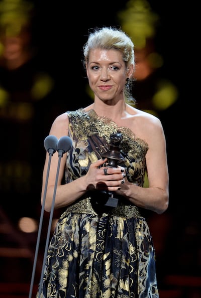 Kelly Devine, winner of the best theatre choreographer award for 'Come From Away'. Getty Images