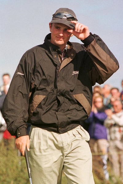 Justin Rose at the 1998 British Open. Pierre Verdy / AFP