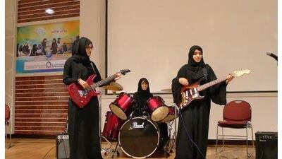Readers want to see and hear more of all-female Emirati rock group Random Starts. Courtesy Patreshia Tkach