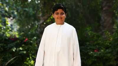 Eleven-year-old Adeeb Al Blooshi says parental guidance is essential in teaching children the rules of the road. Pawan Singh / The National