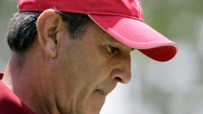 Three-time British Open winner Seve Ballesteros, pictured in May last year, is in a stable condition after undergoing surgery.